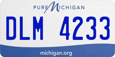 MI license plate DLM4233