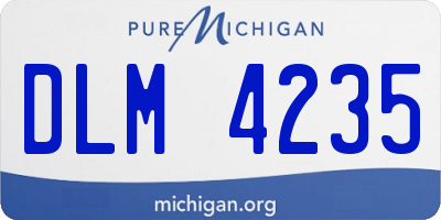MI license plate DLM4235