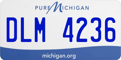 MI license plate DLM4236