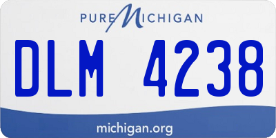 MI license plate DLM4238