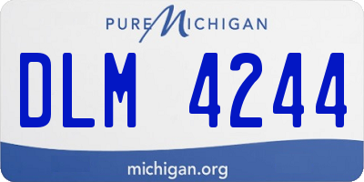 MI license plate DLM4244