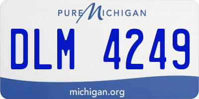 MI license plate DLM4249