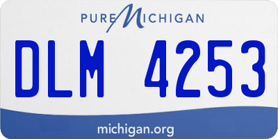 MI license plate DLM4253