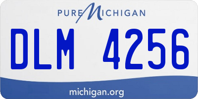 MI license plate DLM4256