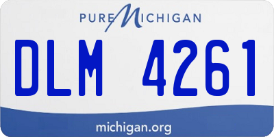 MI license plate DLM4261
