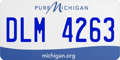 MI license plate DLM4263