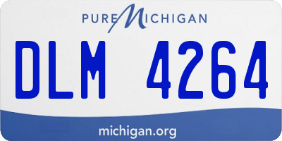 MI license plate DLM4264