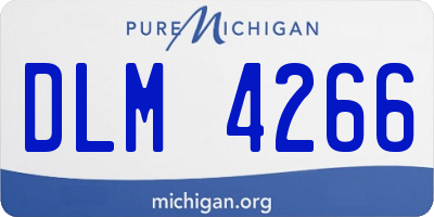 MI license plate DLM4266