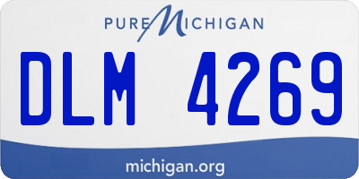 MI license plate DLM4269