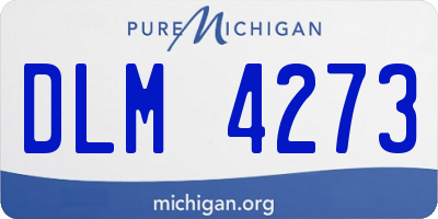 MI license plate DLM4273
