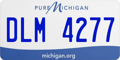 MI license plate DLM4277