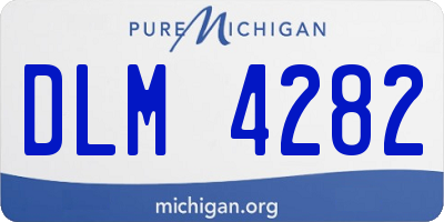 MI license plate DLM4282