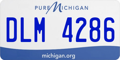 MI license plate DLM4286