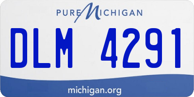 MI license plate DLM4291