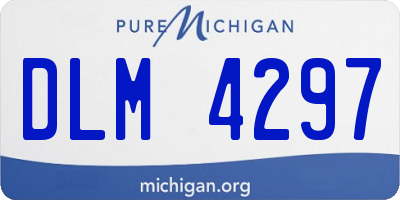 MI license plate DLM4297