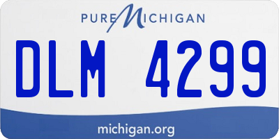 MI license plate DLM4299