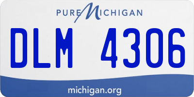 MI license plate DLM4306