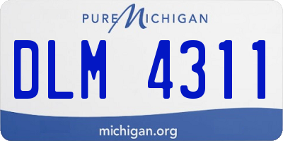 MI license plate DLM4311