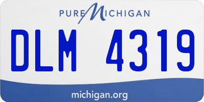 MI license plate DLM4319
