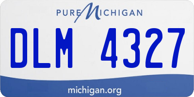 MI license plate DLM4327