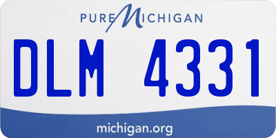 MI license plate DLM4331