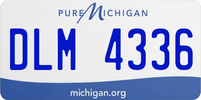 MI license plate DLM4336