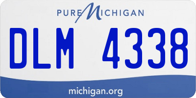 MI license plate DLM4338