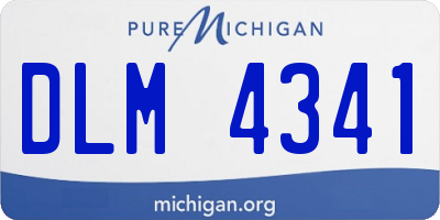 MI license plate DLM4341