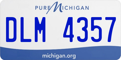 MI license plate DLM4357