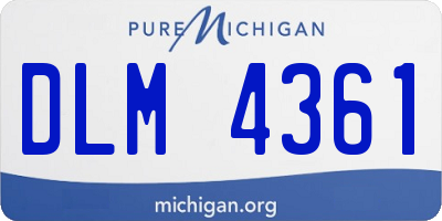 MI license plate DLM4361