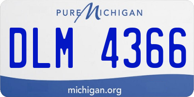 MI license plate DLM4366