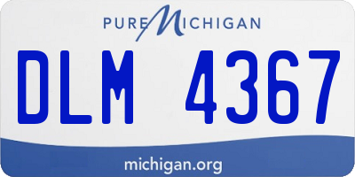 MI license plate DLM4367
