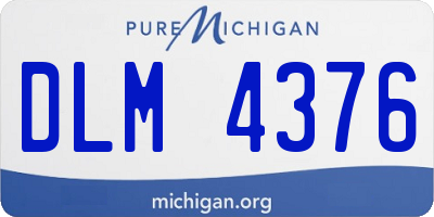 MI license plate DLM4376