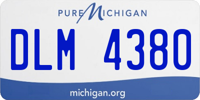 MI license plate DLM4380