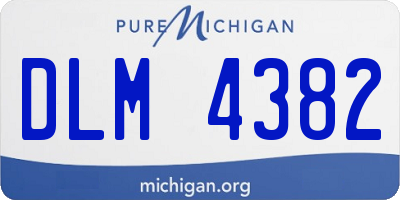 MI license plate DLM4382