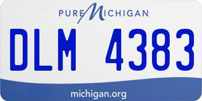 MI license plate DLM4383