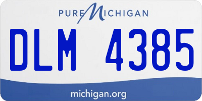 MI license plate DLM4385