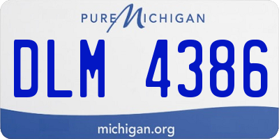 MI license plate DLM4386
