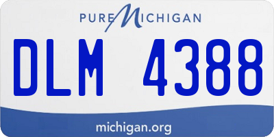 MI license plate DLM4388