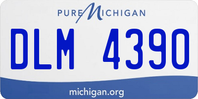 MI license plate DLM4390