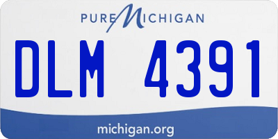 MI license plate DLM4391