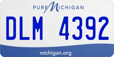 MI license plate DLM4392