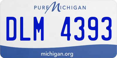 MI license plate DLM4393