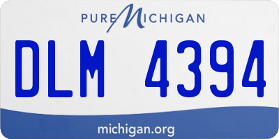 MI license plate DLM4394