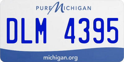 MI license plate DLM4395