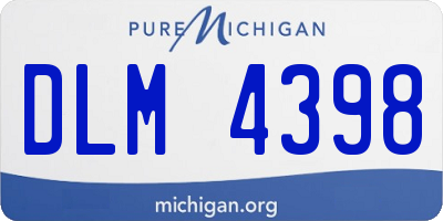 MI license plate DLM4398
