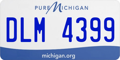 MI license plate DLM4399