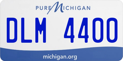 MI license plate DLM4400