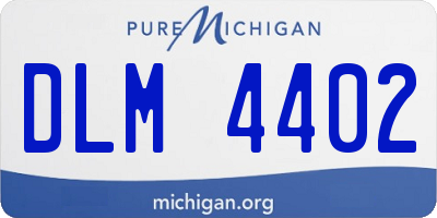 MI license plate DLM4402