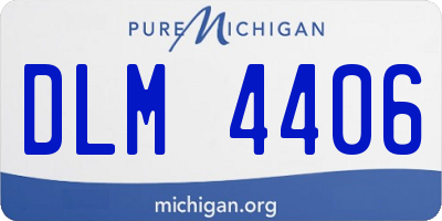 MI license plate DLM4406